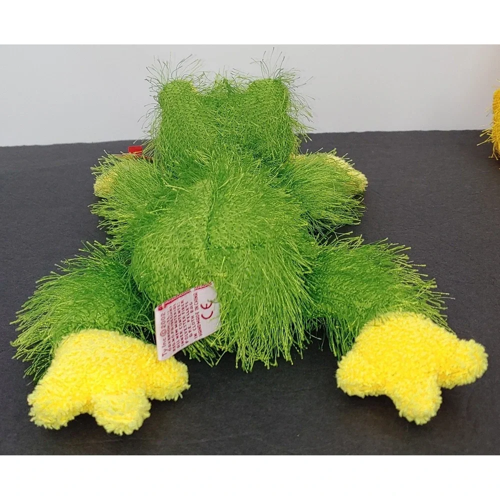 Lot Of 2 Ty Punkies Beanie Hopscotch The Frog And Kitty The Lion Plush Vintage